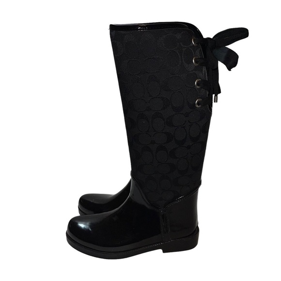 Coach Tristee Rain Boots Size 8 - Picture 2 of 8